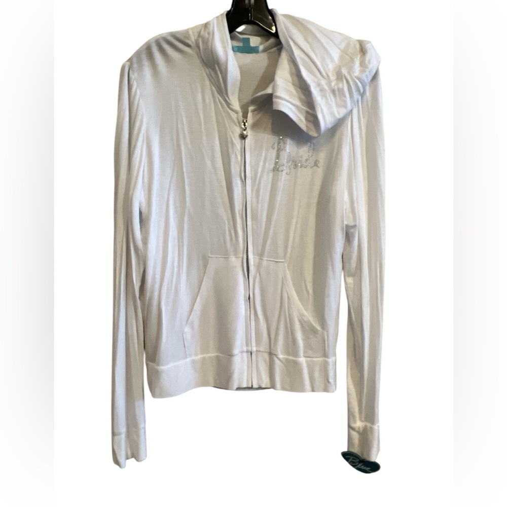 Betsy Johnson Light Weight White Bridal Jacket Size Large NEW